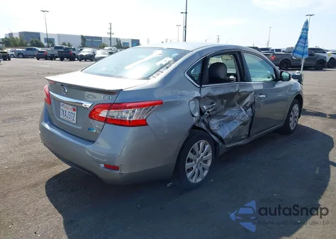 2014 Nissan Sentra Fe+ S from USA, damaged, VIN 3N1AB7APXEY330697